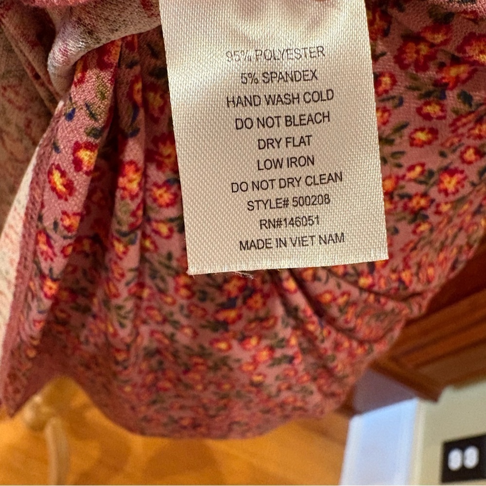 Feminine Floral Button Demure Dress Wmn’s S - Picture 12 of 12
